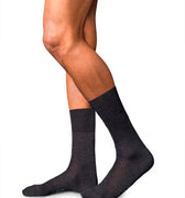 No. 6 Finest Merino Silk Socks | Anthracite Melange 14451-3080